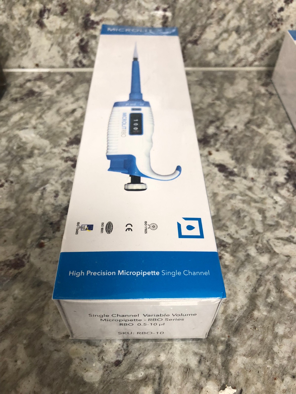 Microlit Micropipette RBO-10 Single Channel Variable Volume RBO 0.5 - 10uL