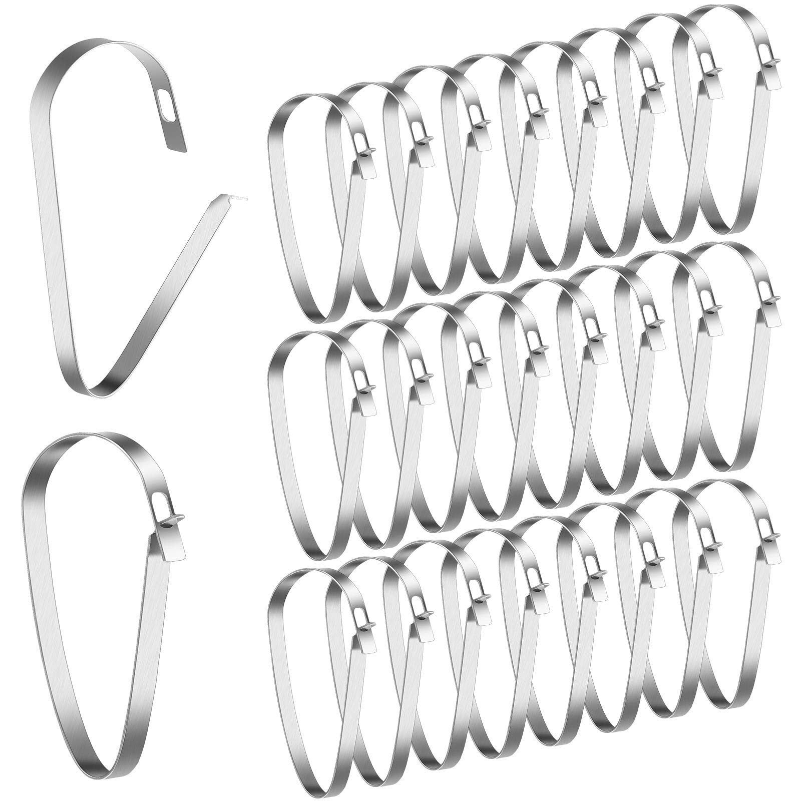 30 Pcs Real Estate Sign Rider Clips Hanging Stainless Steel Sign Rider Clips ...