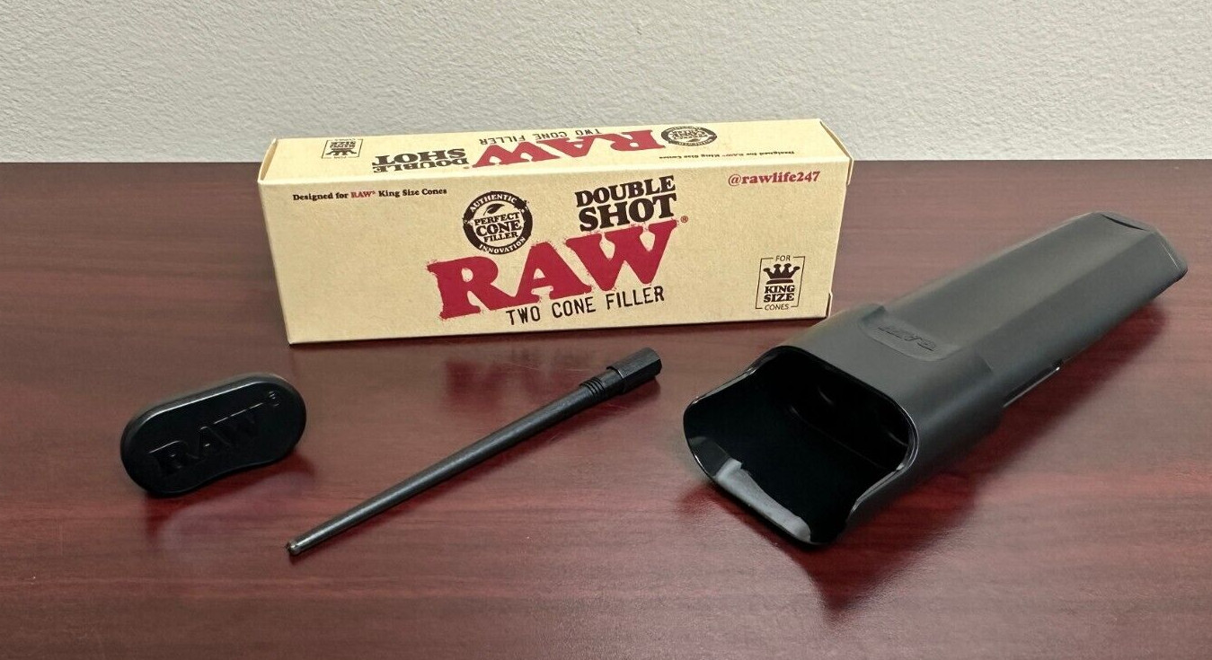 RAW Double Shot Two Cone Filler King Size ~JUST RELEASED
