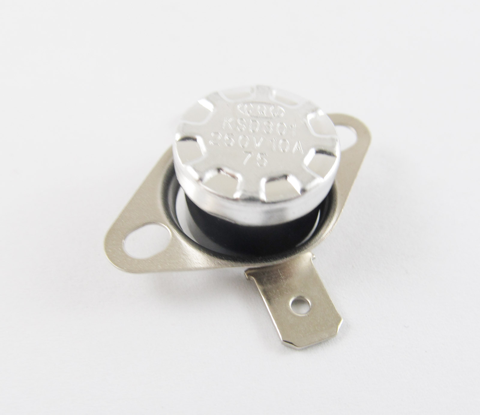 5pcs Temperature Controlled Switch Thermostat 75°C N.C. KSD301 Normal Close 10A