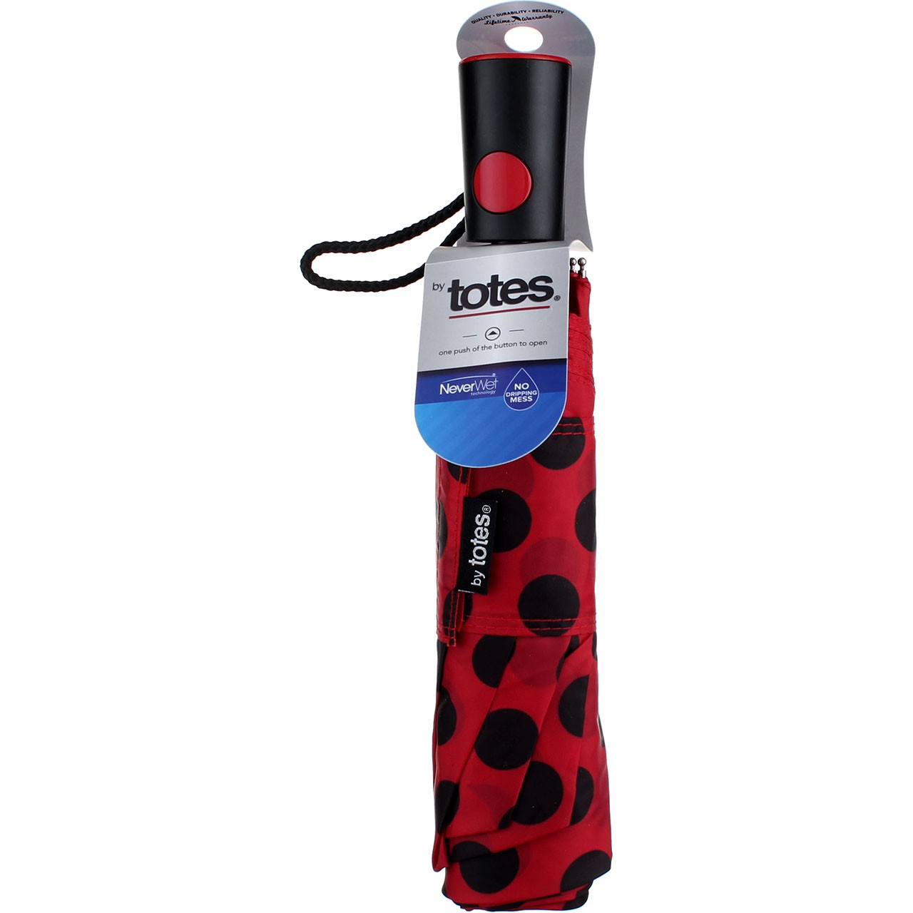 4 Pack Raines by Totes NeverWet Umbrella, 42 inch, Auto Open, Assorted Colors