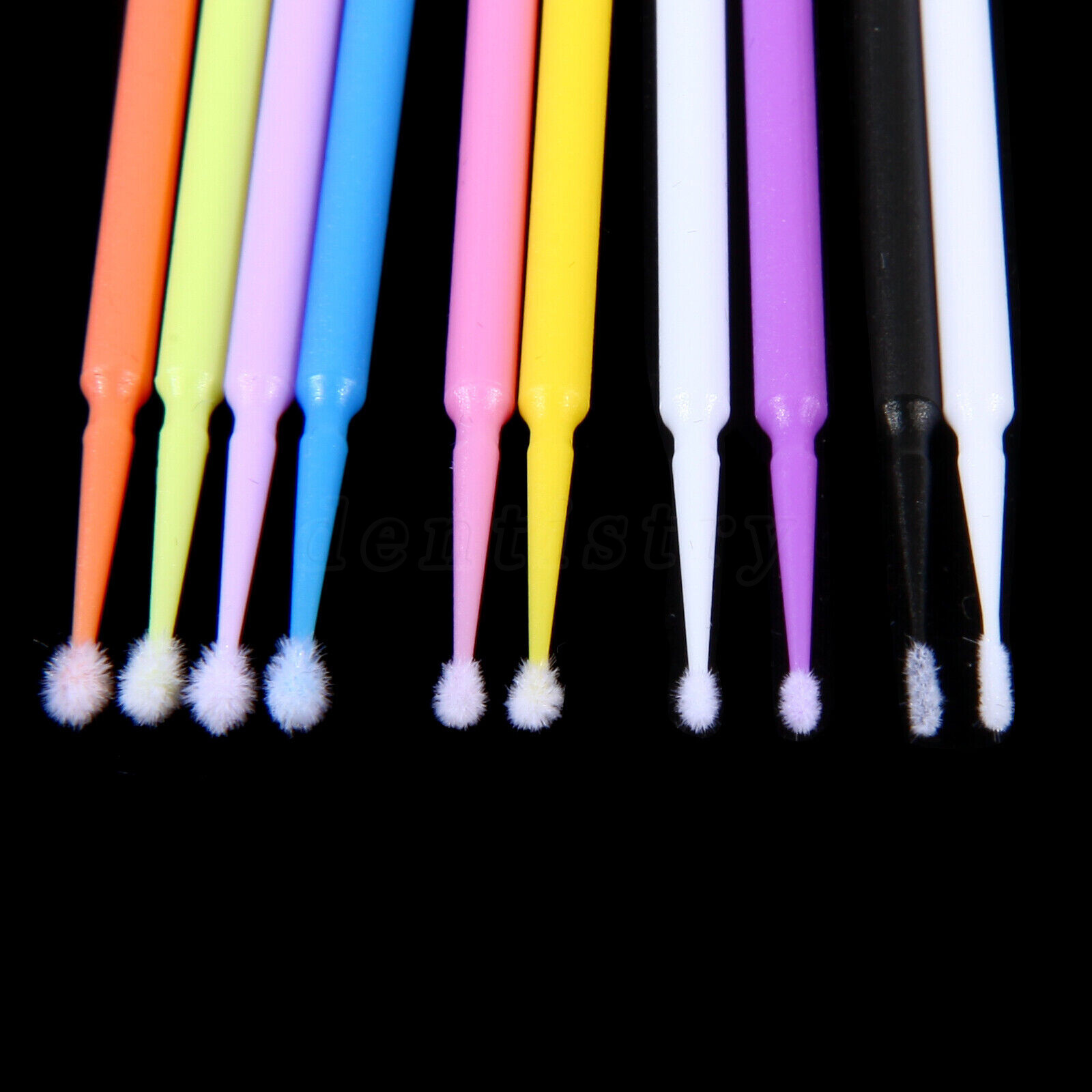 100Pcs/Bag Dental Microbrush Disposable Applicators Tips Micro Brush Cleaning