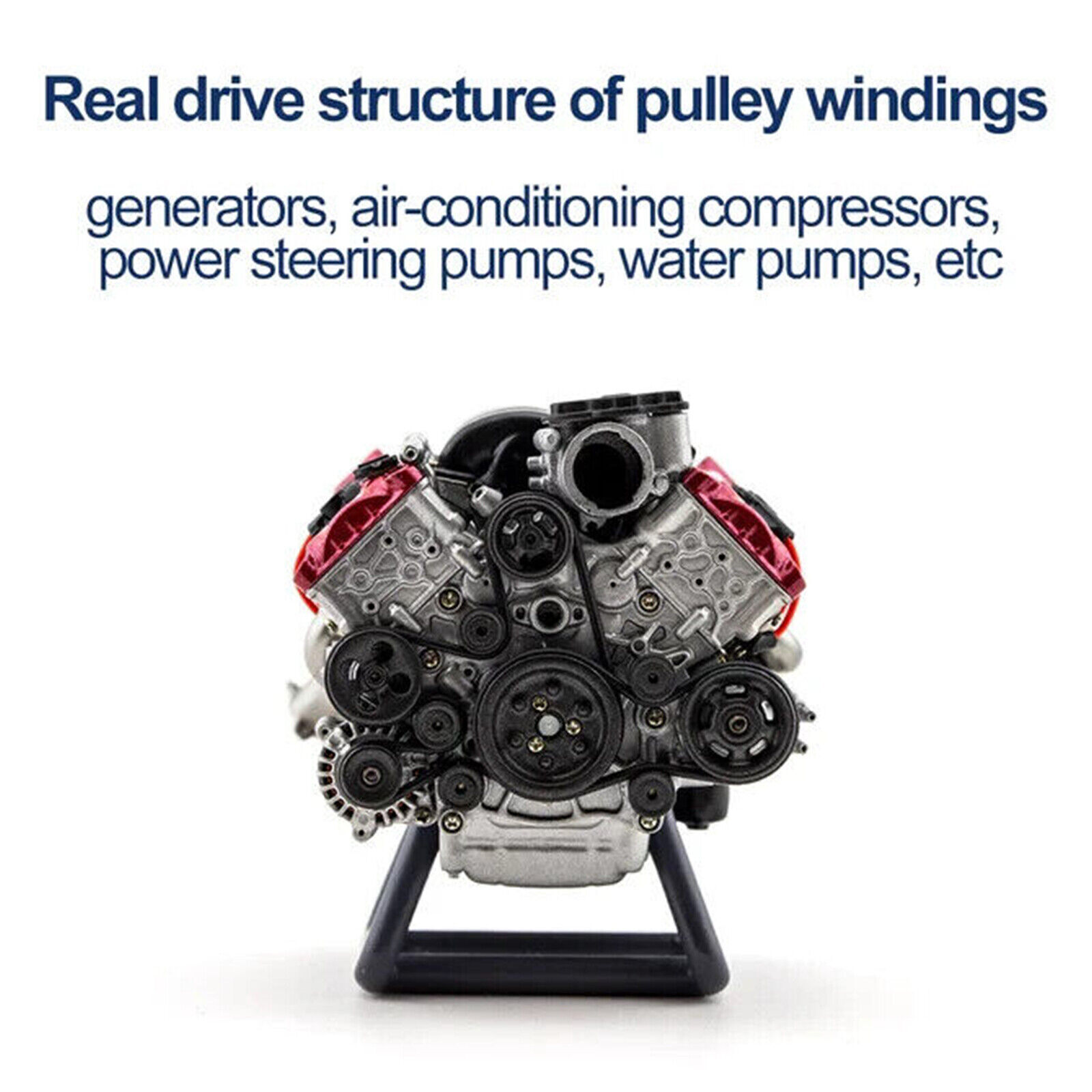 V8 Engine Model Building Kits Internal Combustion DIY Hobby For Adults