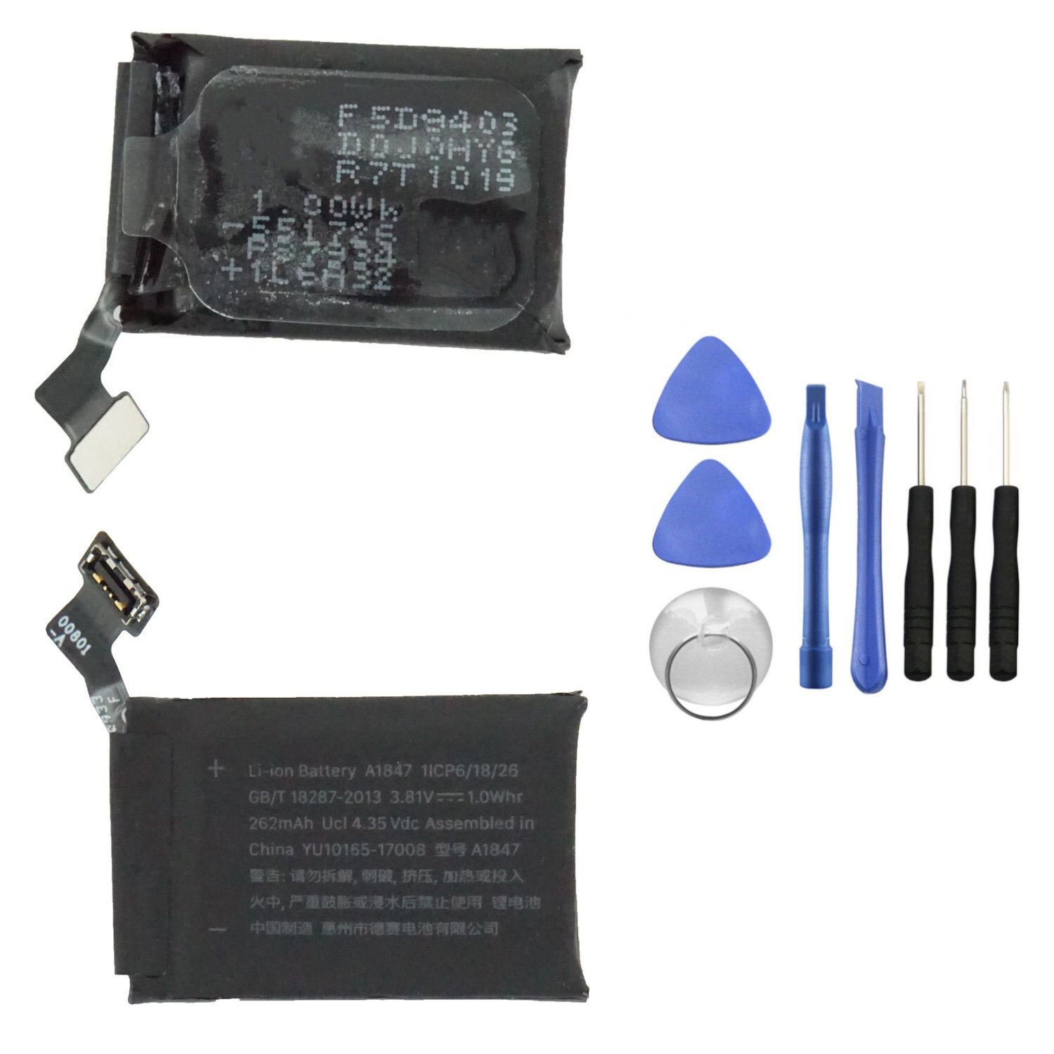 Replacement Battery For iWatch Series 3 (38MM) (GPS only) A1847 TOOLS 262mAh