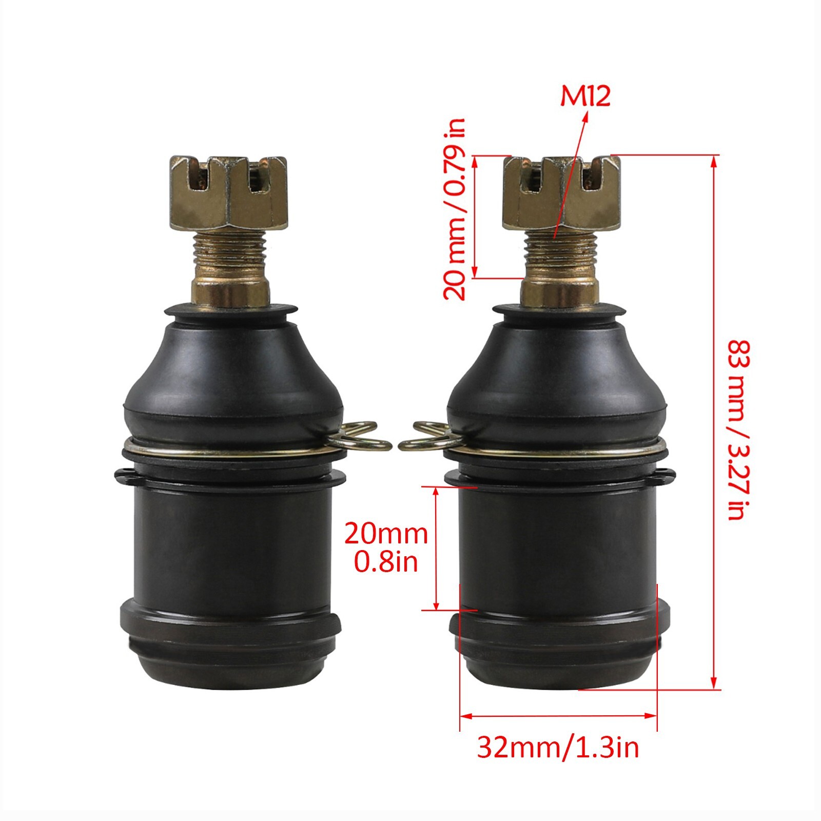 Go Kart ATV M12 Front Swingarm Lower Ball Joint for 10cc 125cc Quad Buggy