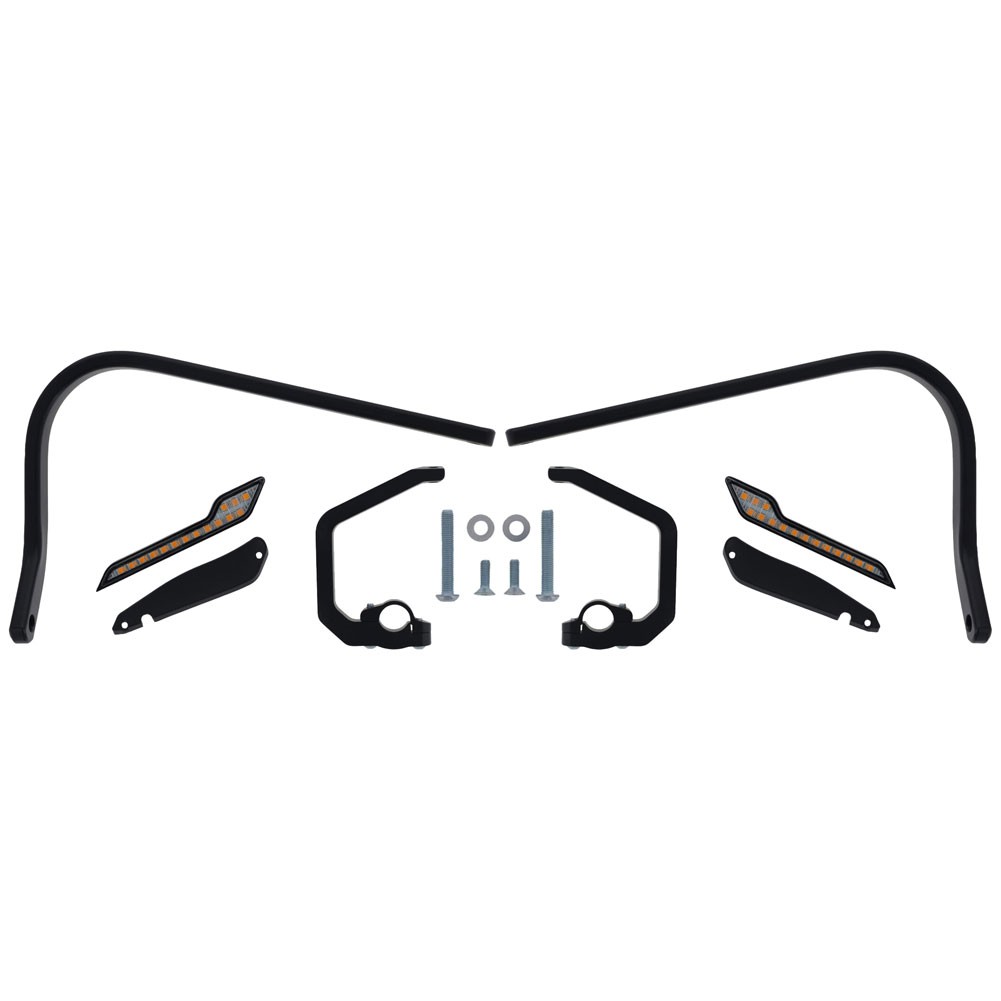 Barkbusters Two Point Mounted Handguards with LED Sequentil Indicators Black