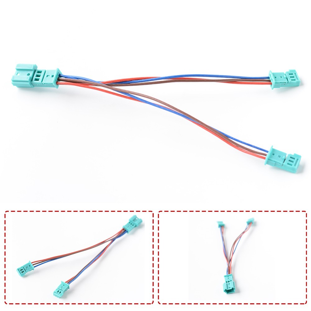 None Cable Radio Adapter Car 1pcs 3 Pin Blue Plastic & Metal Terminals