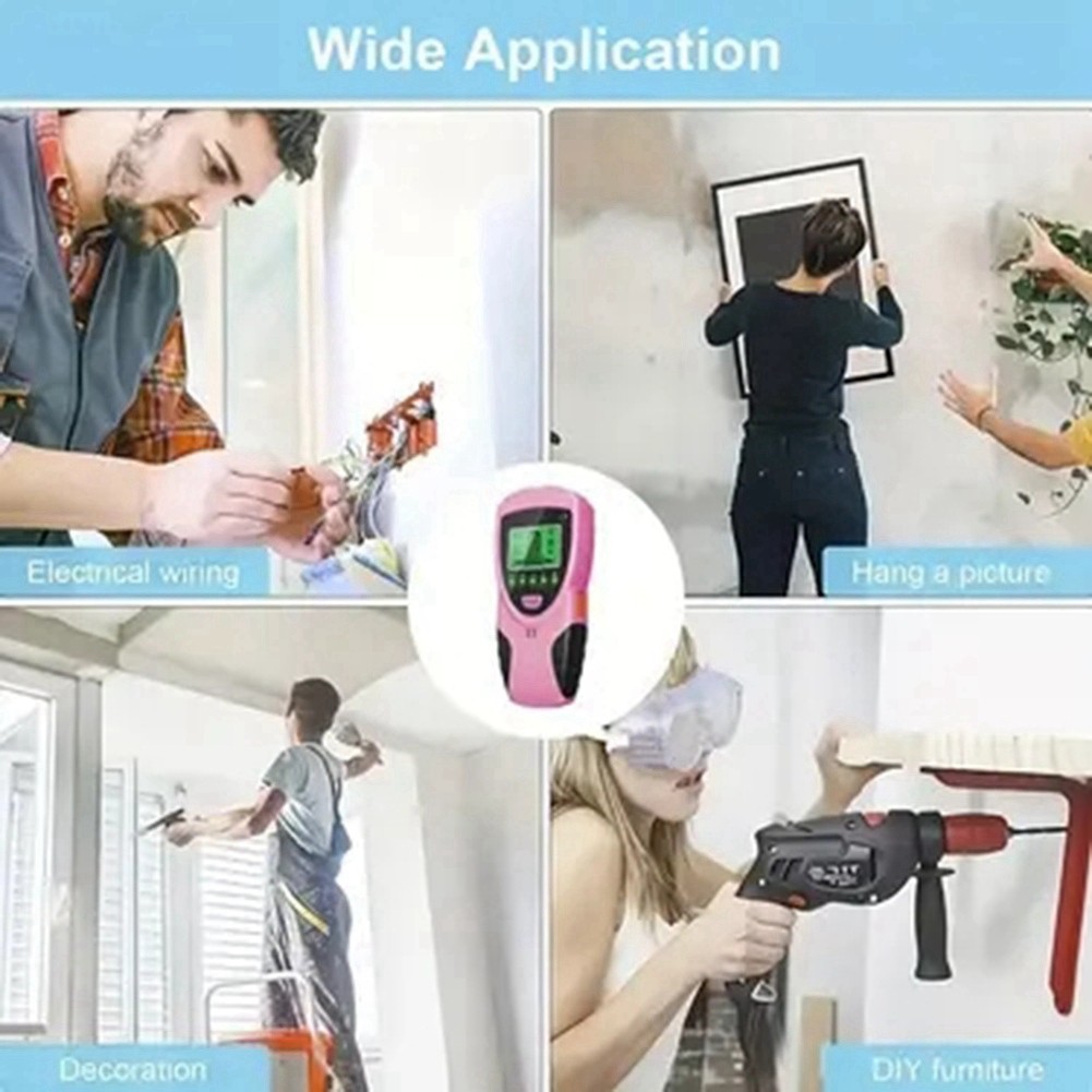 5-In-1 Wall Wood Current Detector Center Finding Digital Stud Sensor V3C37393