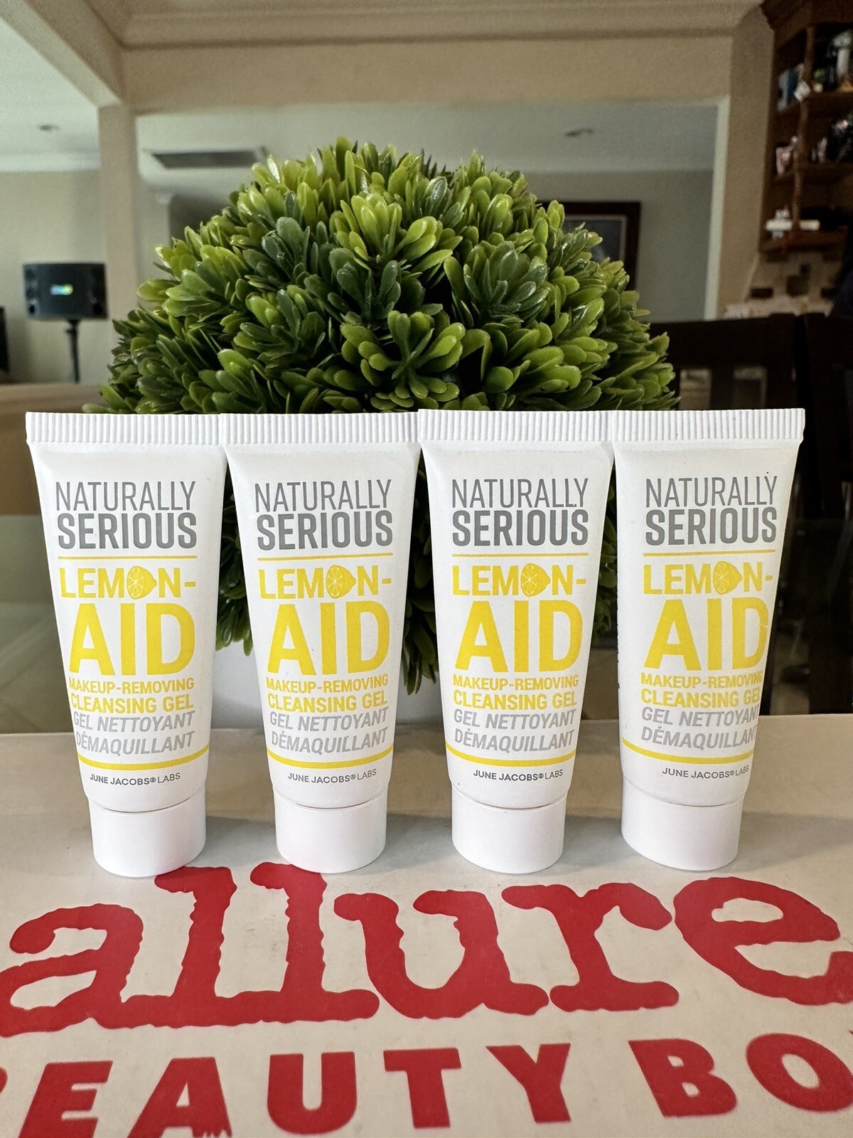 4x Naturally This Serious Lemon-Aid Makeup-Removing Cleansing Gel NEW. 7.5 Ml Ea