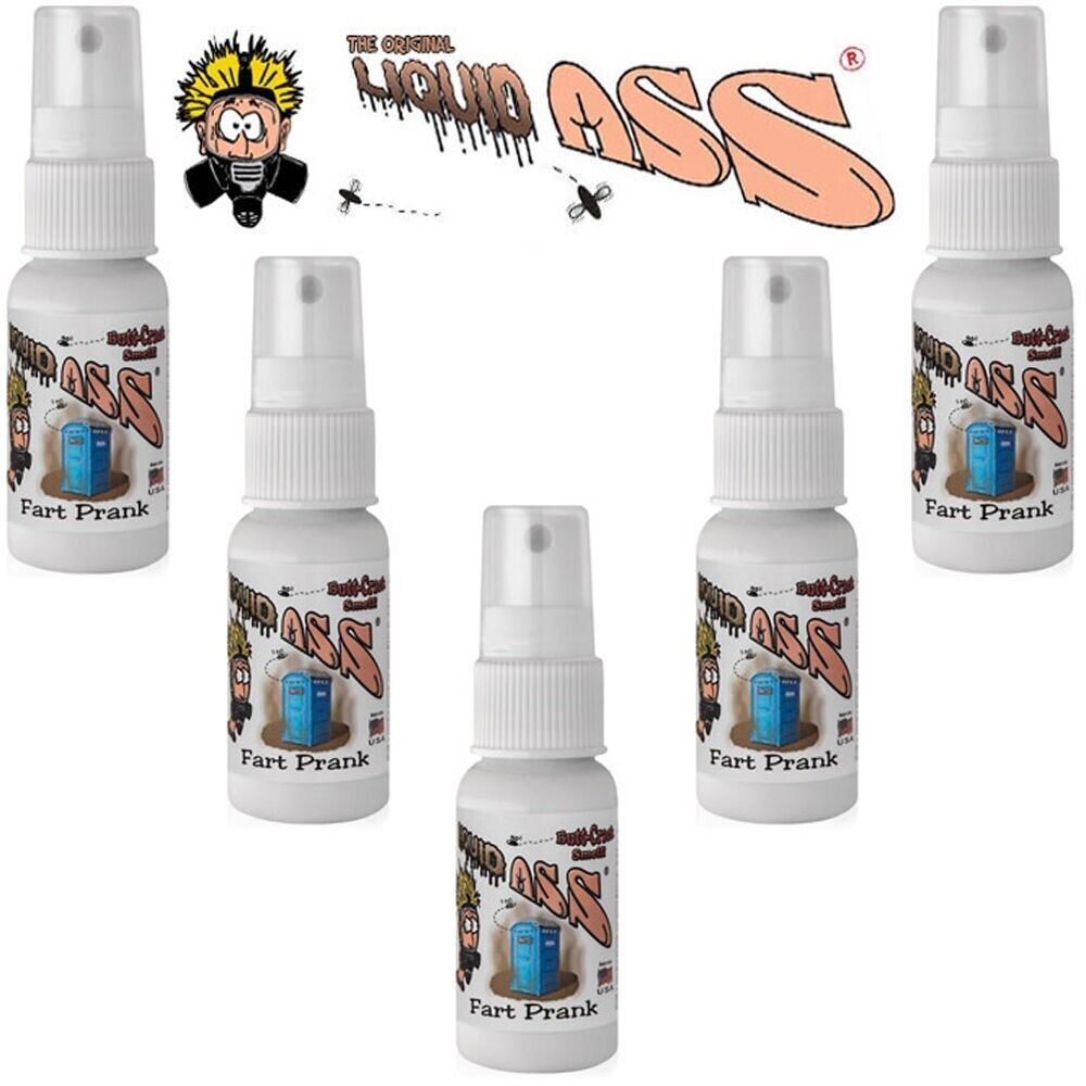 4 LIQUID ASS " SPRAY BOTTLES " gag stink puke crap