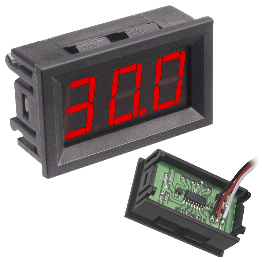50pcs 3 Wire 0.56" DC0-40V Power Supply Digital Led Display Voltage Meter Tester
