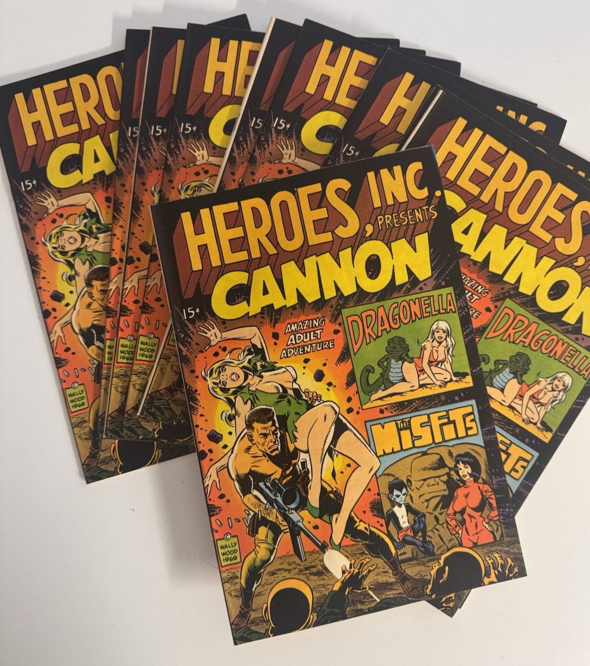 Heroes Inc. Presents Cannon #1 Wally Wood (1969) Comic - Steve Ditko - Lot of 10