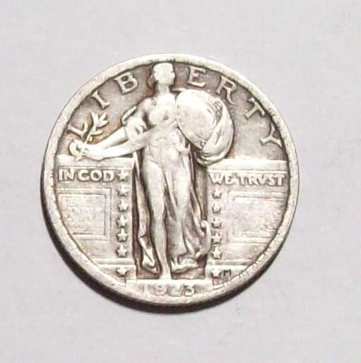 1923-P STANDING LIBERTY QUARTER    Sharp VF/ VF+   #5C62