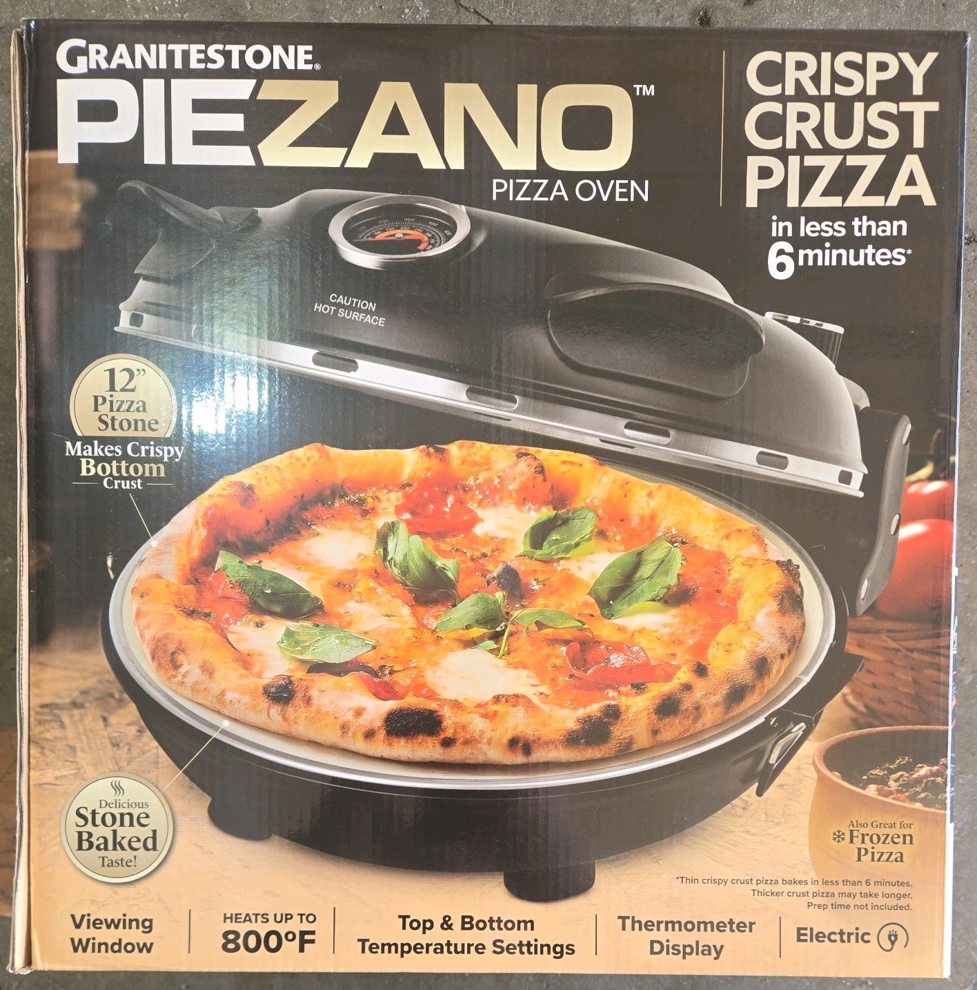 Granitestone Piezano Electric Pizza Oven BRAND NEW NEVER OPENED