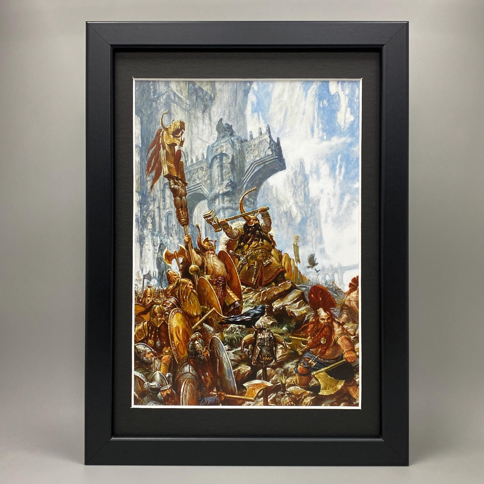 DWARFS FRAMED ART DWARVES DWARVEN SLAYER WARHAMMER AGE OF SIGMAR AOS