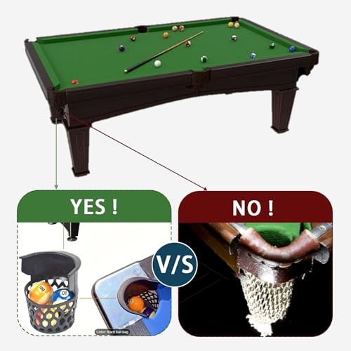 6-Pack Pool Table Pockets Replacement – Universal Fit for fit Replacement