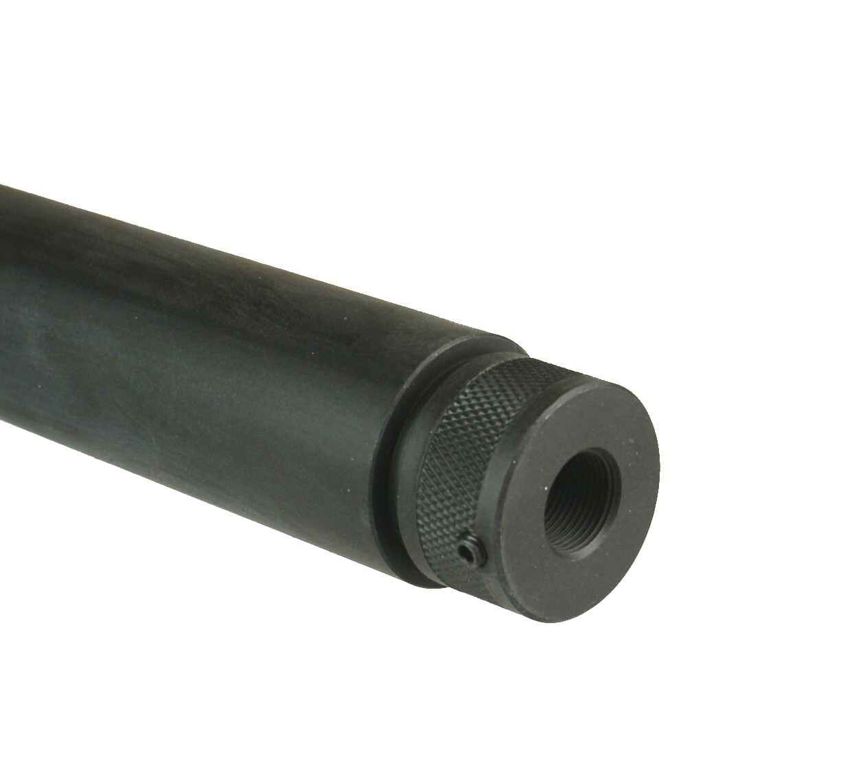 Ruger PC 9 mm Barrel Extension Solid Tube Muzzle Brake 1/2x28 TPI,Hard Anodized