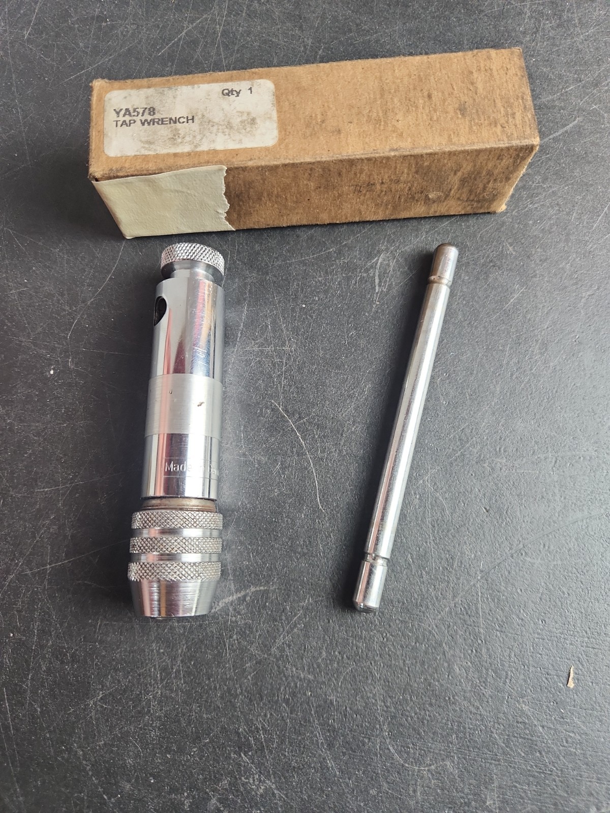 Blue Point By Snap On YA578A 3/8" Adjustable Ratcheting Handle Chrome Tap Wrench