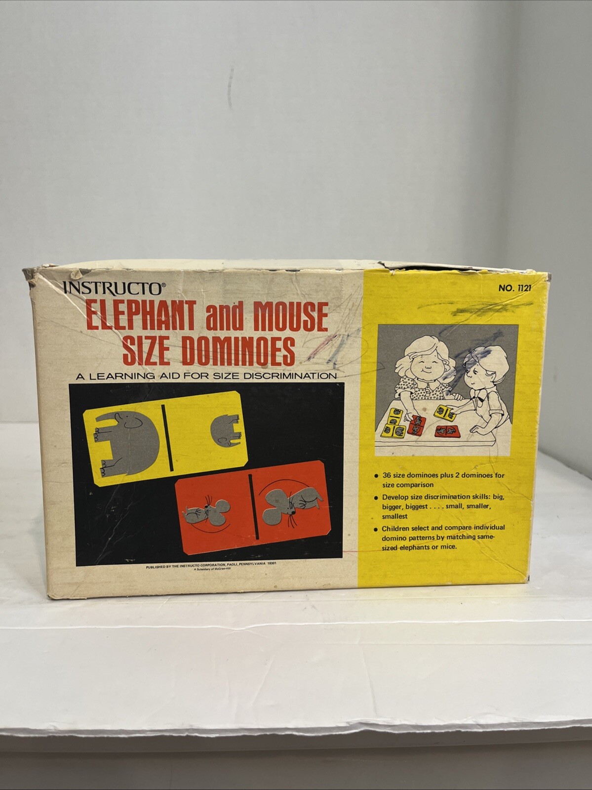 Instructo Set Dominoes #1121 Elephant And Mouse