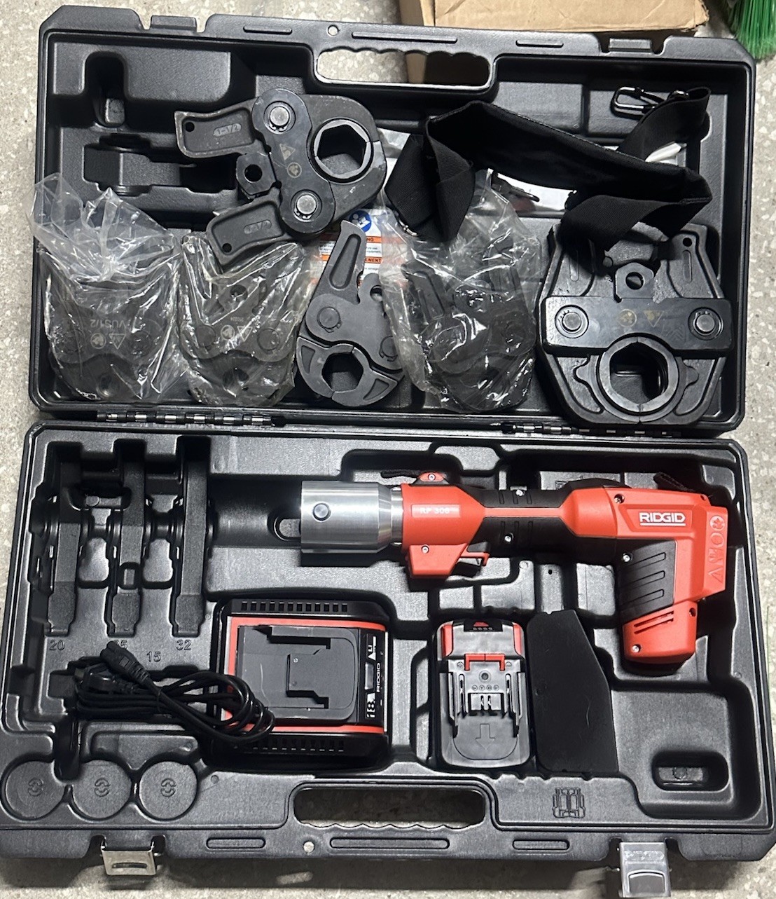 RP306 Rigid Press Tool Kit With 6 Jaws And 1 Year Warranty **New**
