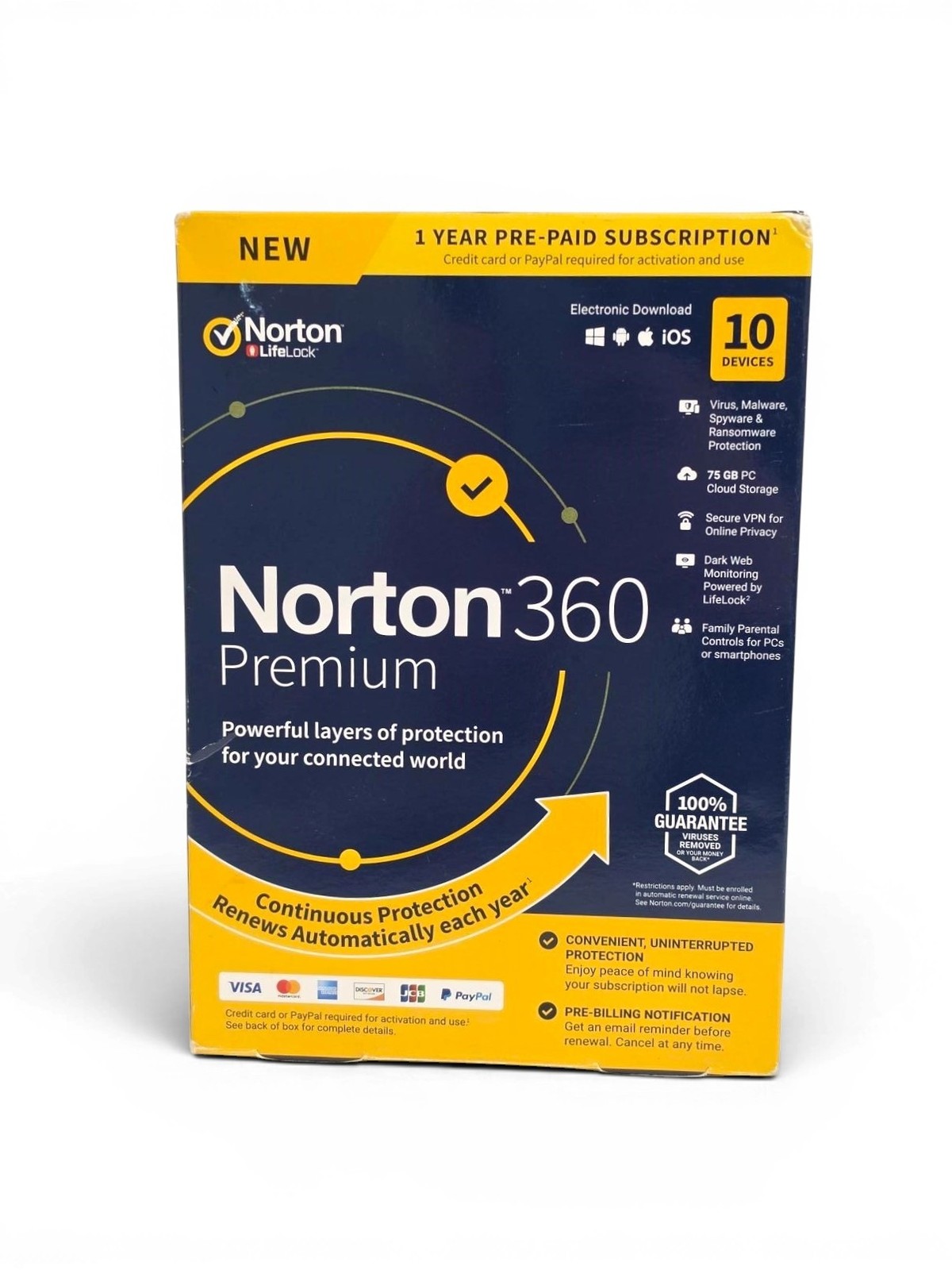 Norton 360 Premium For Up To 10 Devices PC/Mac/iOS/Android 21389990