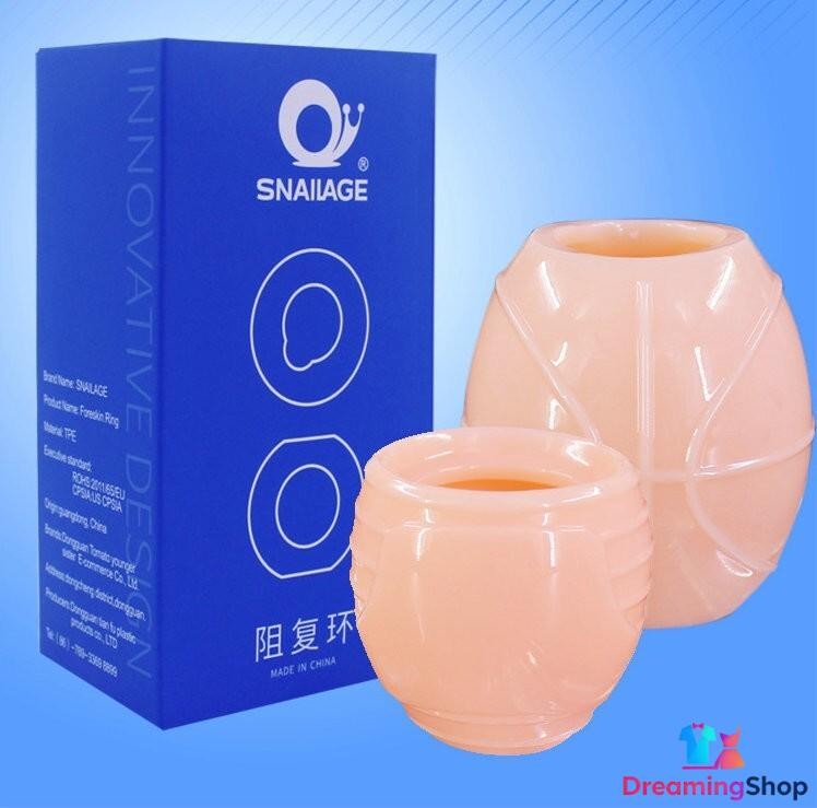 2PCS/box New desigh TPE Men prepuce Drag corrective ring cover