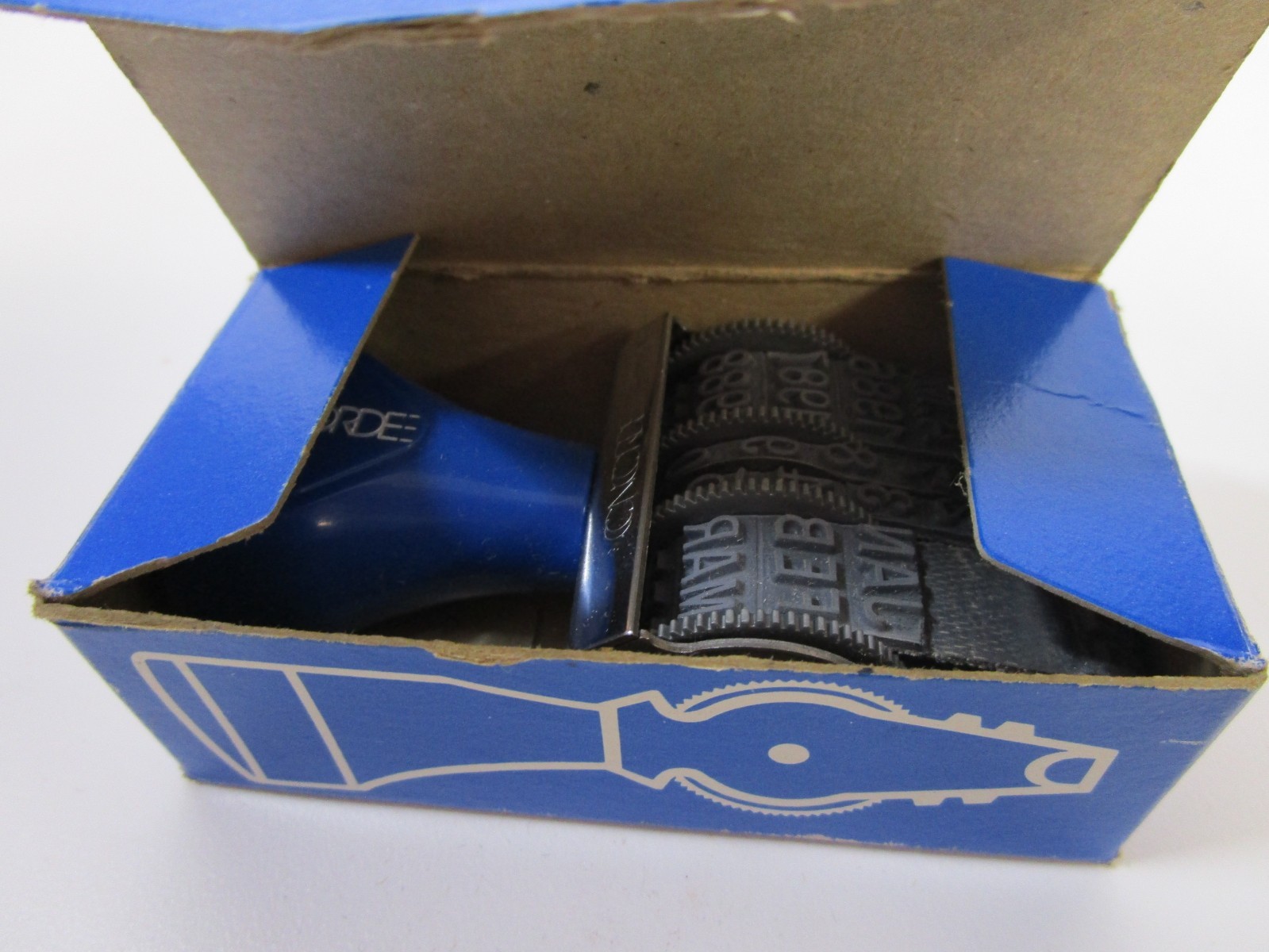 Vintage Concord Band Stamp- Date Stamp No. 2 5mm Character Size w/ Box