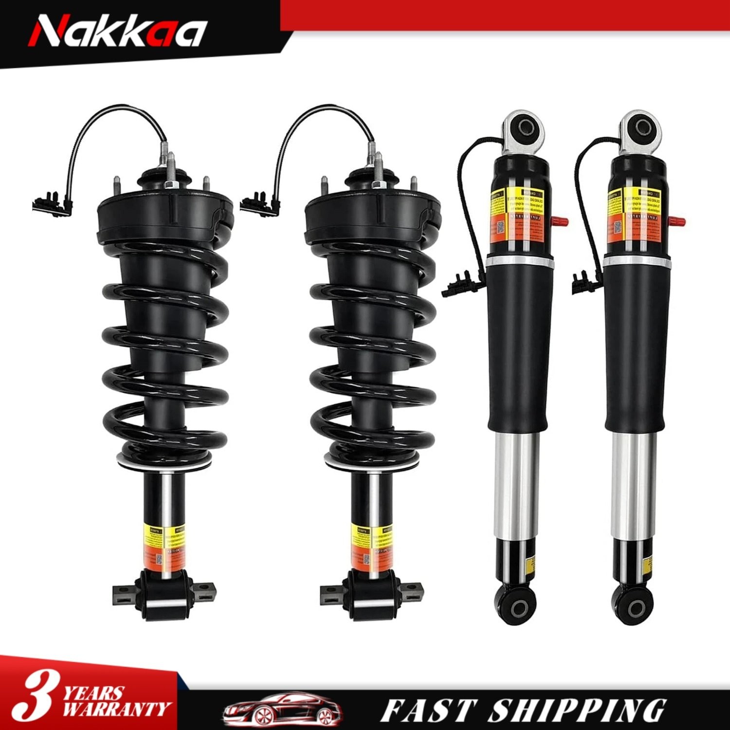 4PCS Front+Rear Shock Strut Magnetic For 2015-2020 Chevy Tahoe Suburban 84176631