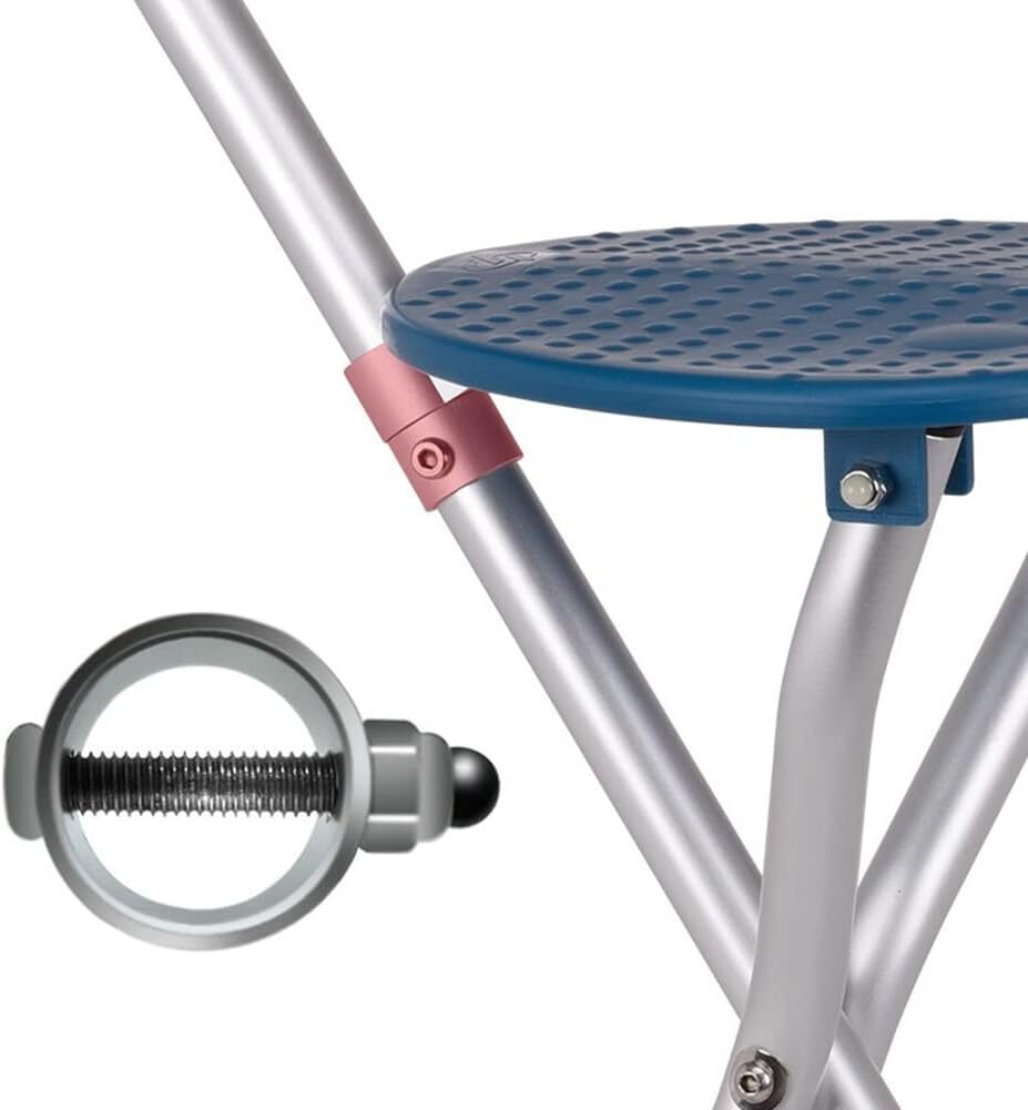 Combo De Asiento De Baston Plegable, Taburete De Baston Portatil De 400 Libra...