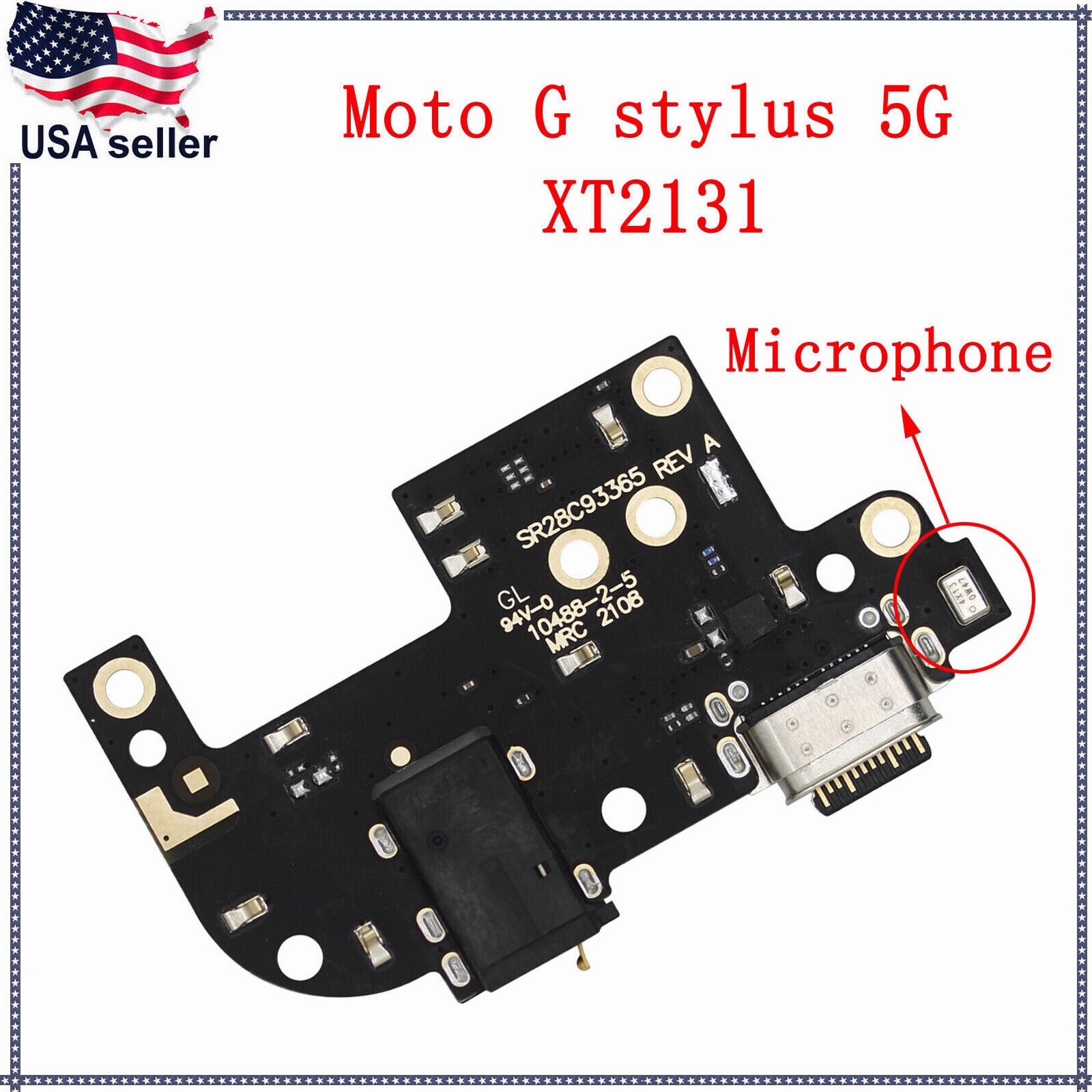 USB Charging Port Board Dock Connector For Motorola Moto G Stylus 5G 2021 XT2131