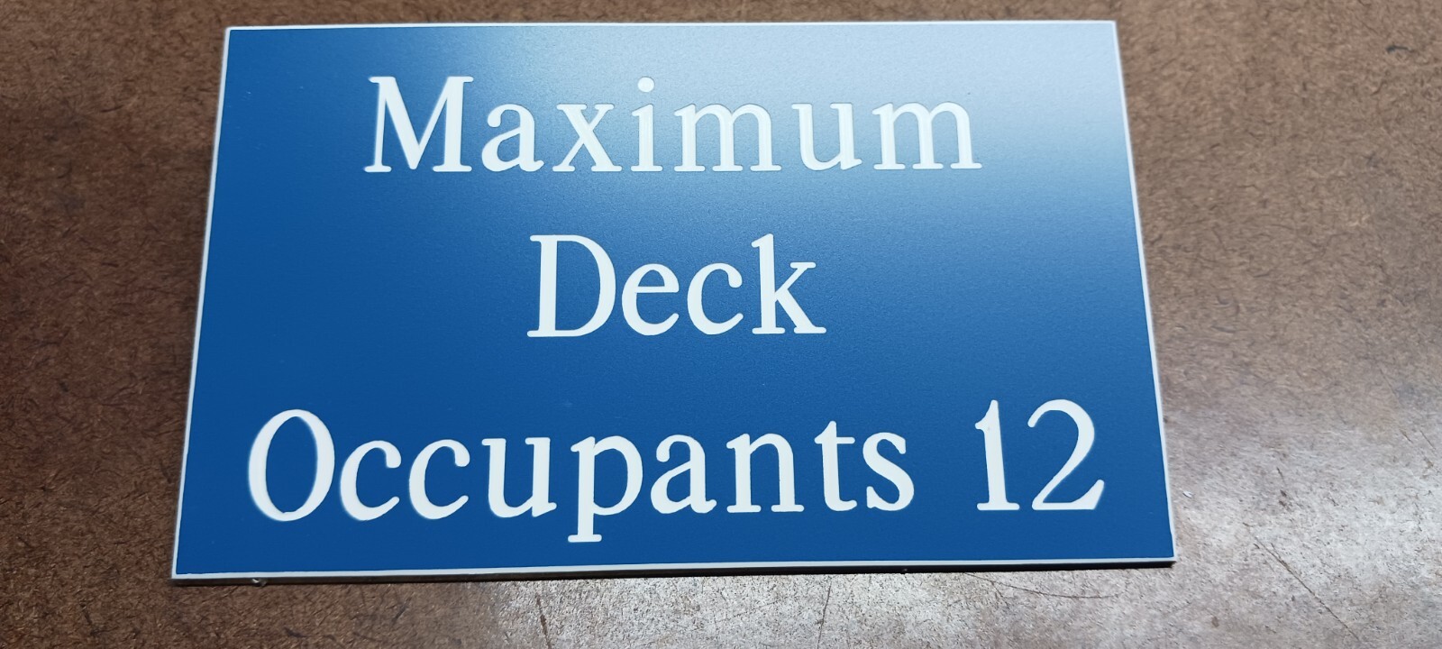 Custom Engraved Personalized Plastic Sign - new - 4"×8"