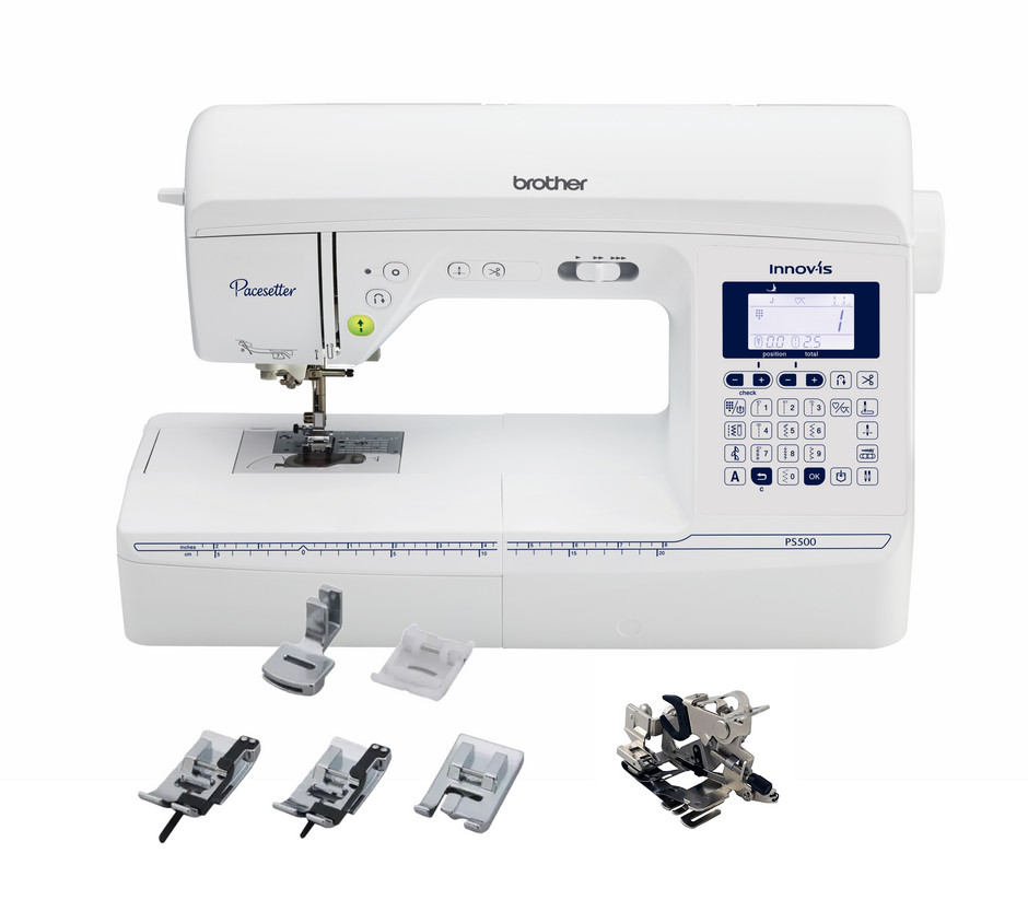 Brother Pacesetter PS500 Sewing Machine Bonus Foot Set and Ruffler Foot