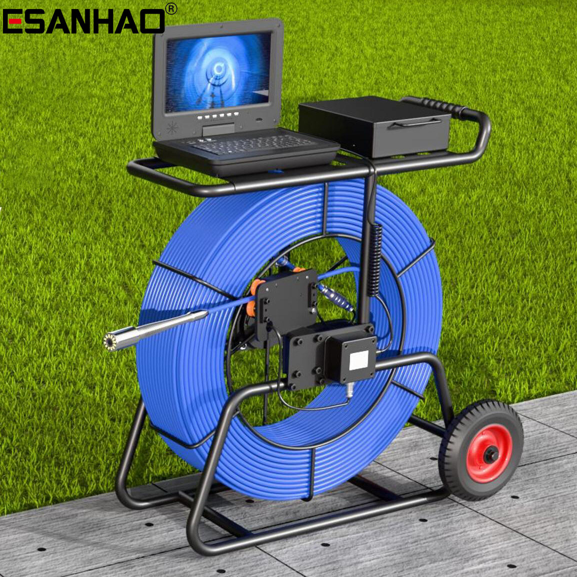 120 m Plumbing Camera Sewer Drain Pipe Inspection Camera Drainage Camera 512hz