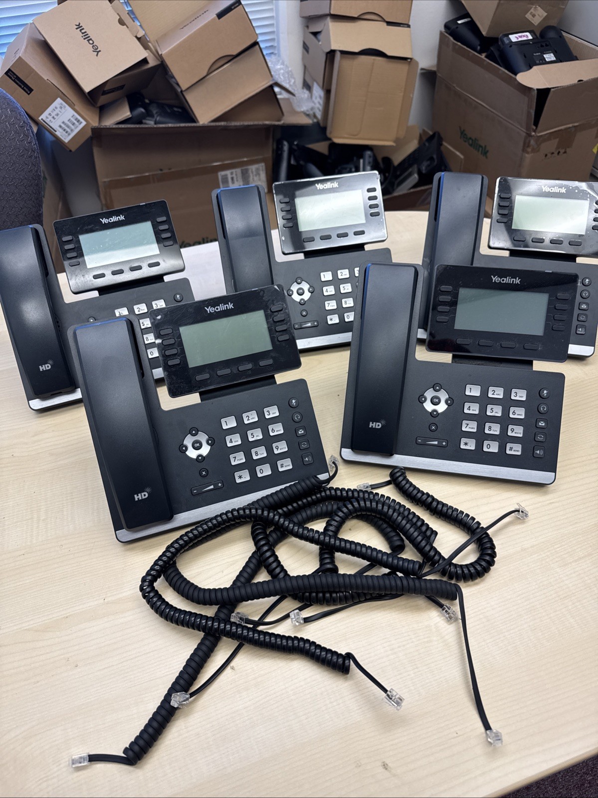 Yealink SIP-T53 8 Lines IP Phone - Black - LOT OF 5