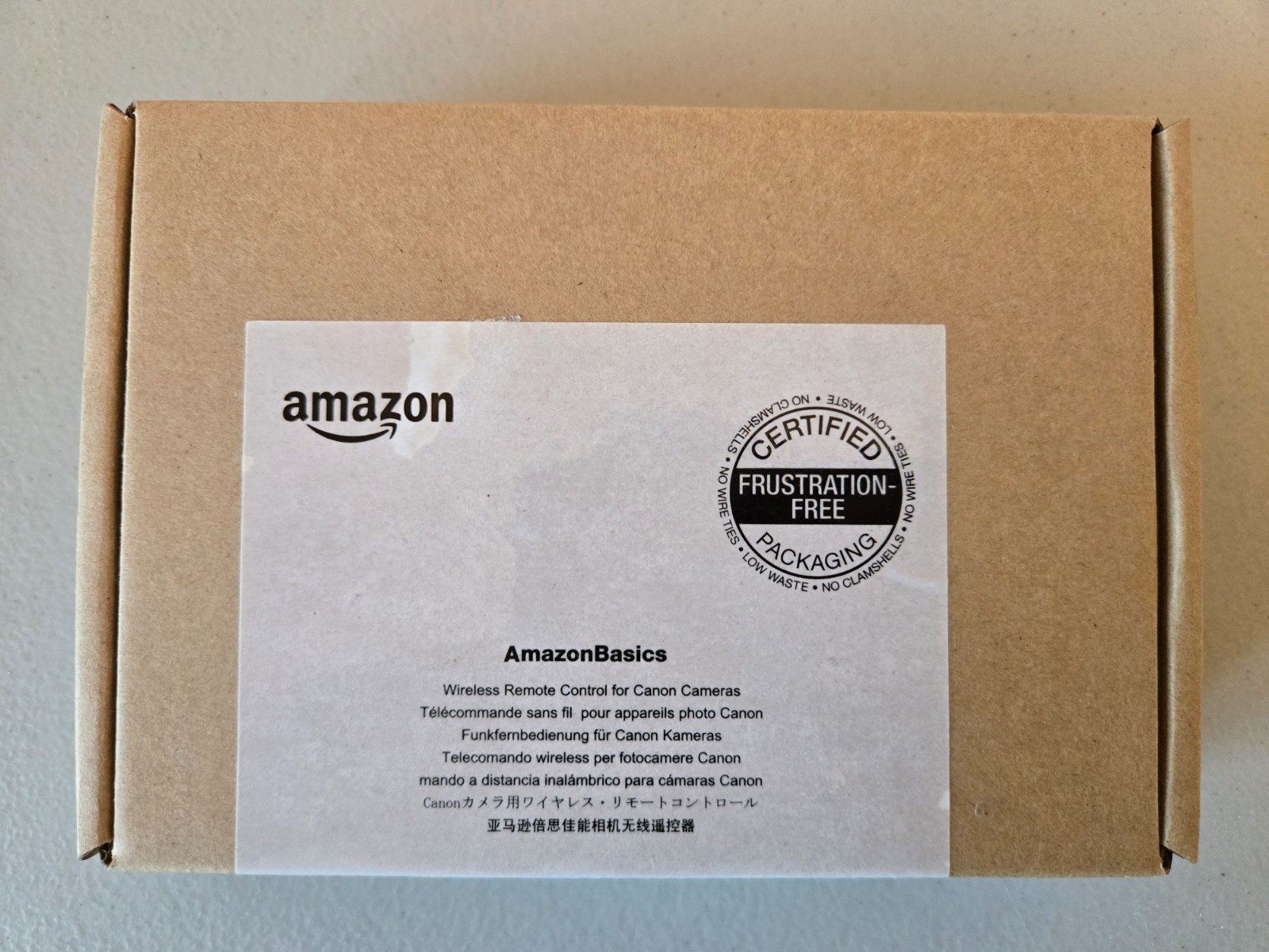 Amazon Basics Wireless Remote Control for Canon Cameras - New in Sealed Box