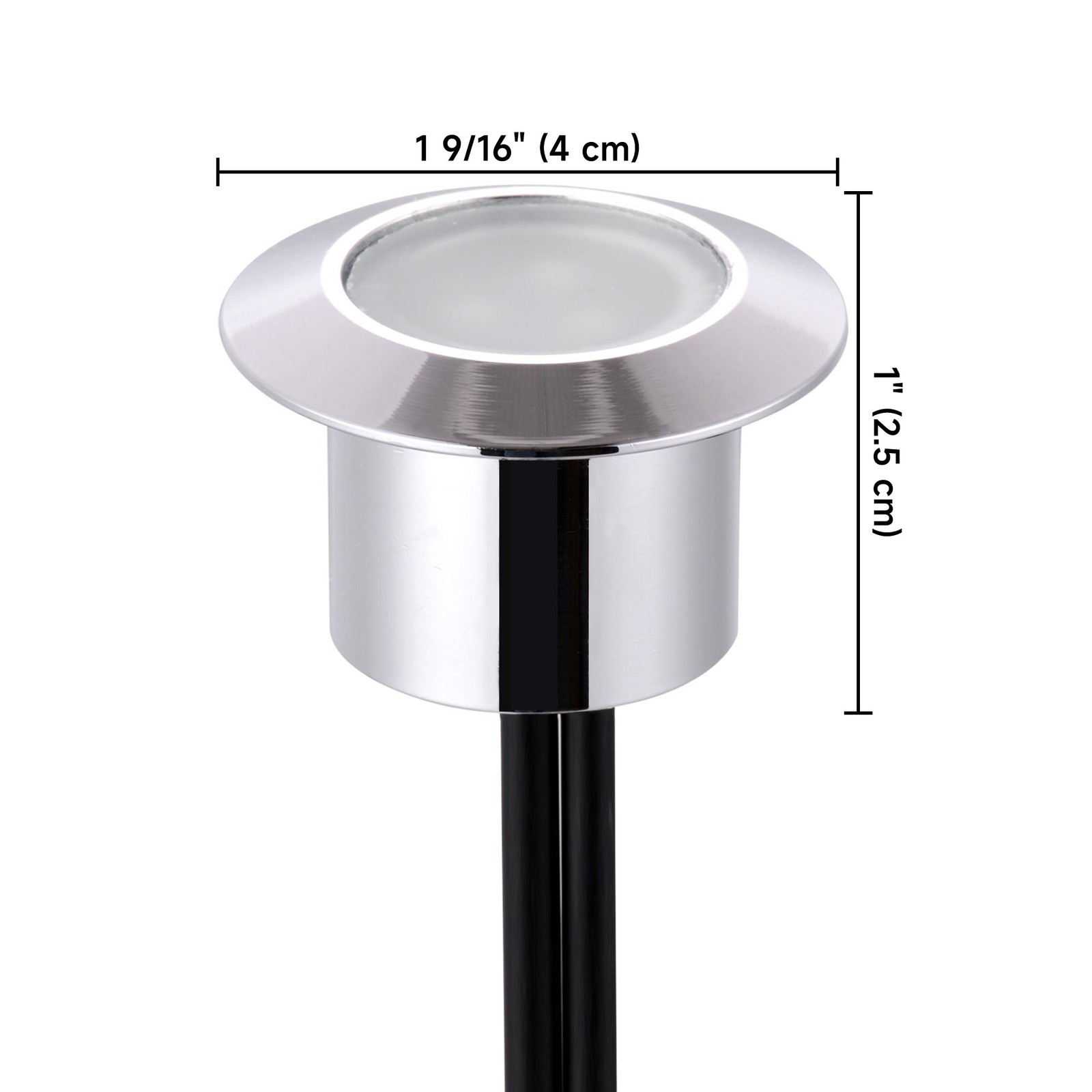 10pcs LED Garden Post Deck Cap Fence Light Landscape Road Path Light Ground Step