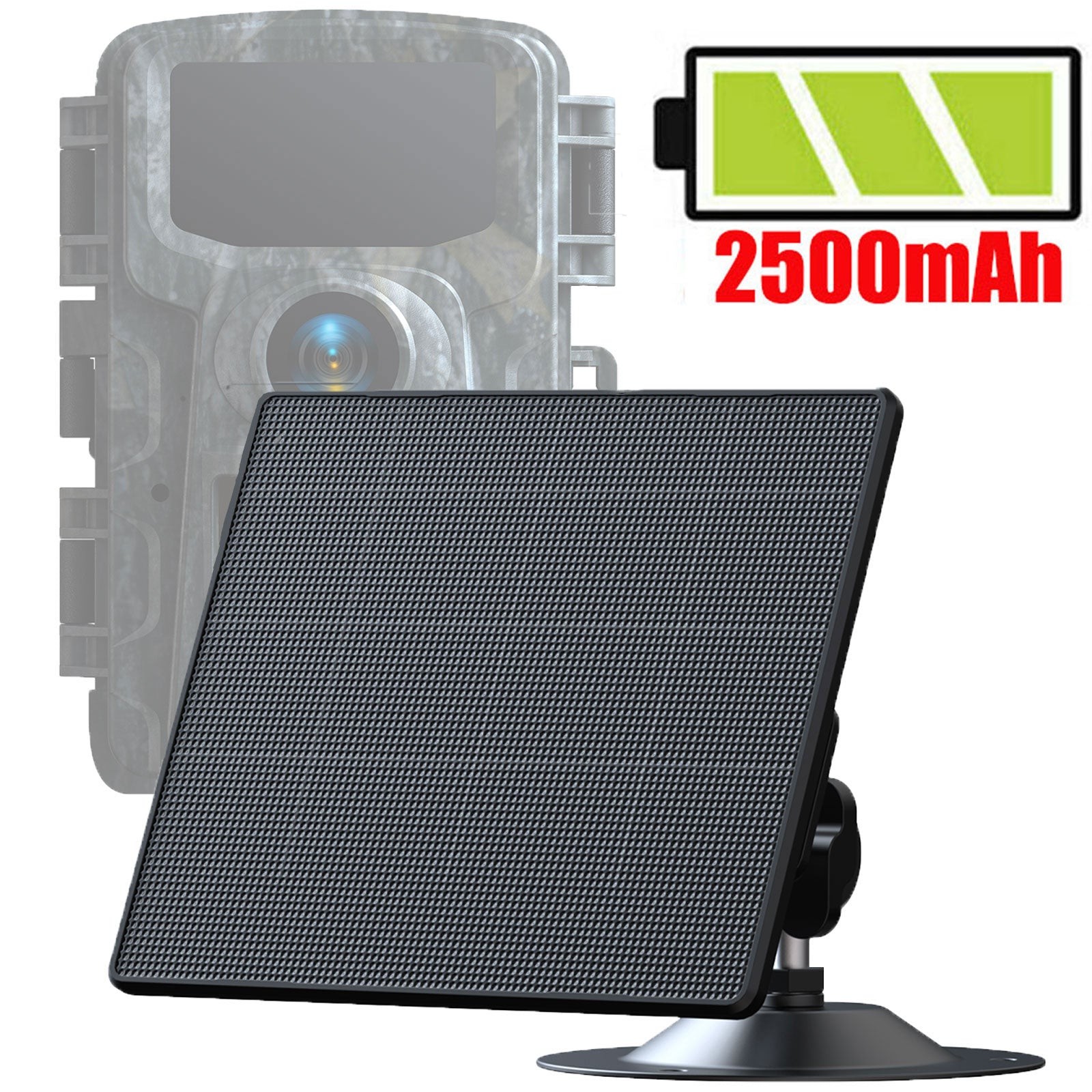 2500mAh Solar Panel for Trail Camera Game Camera Hunting Camera TC11 TC23 TC24