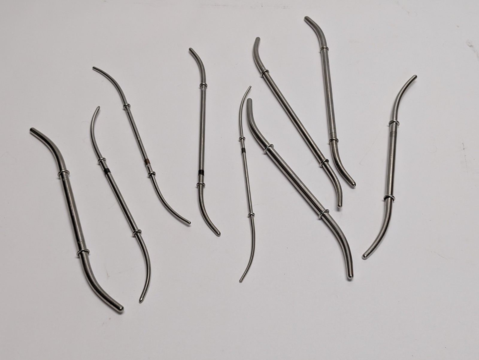 9 pcs. WECK Hank Uterine Dilator Double Ended (USED).