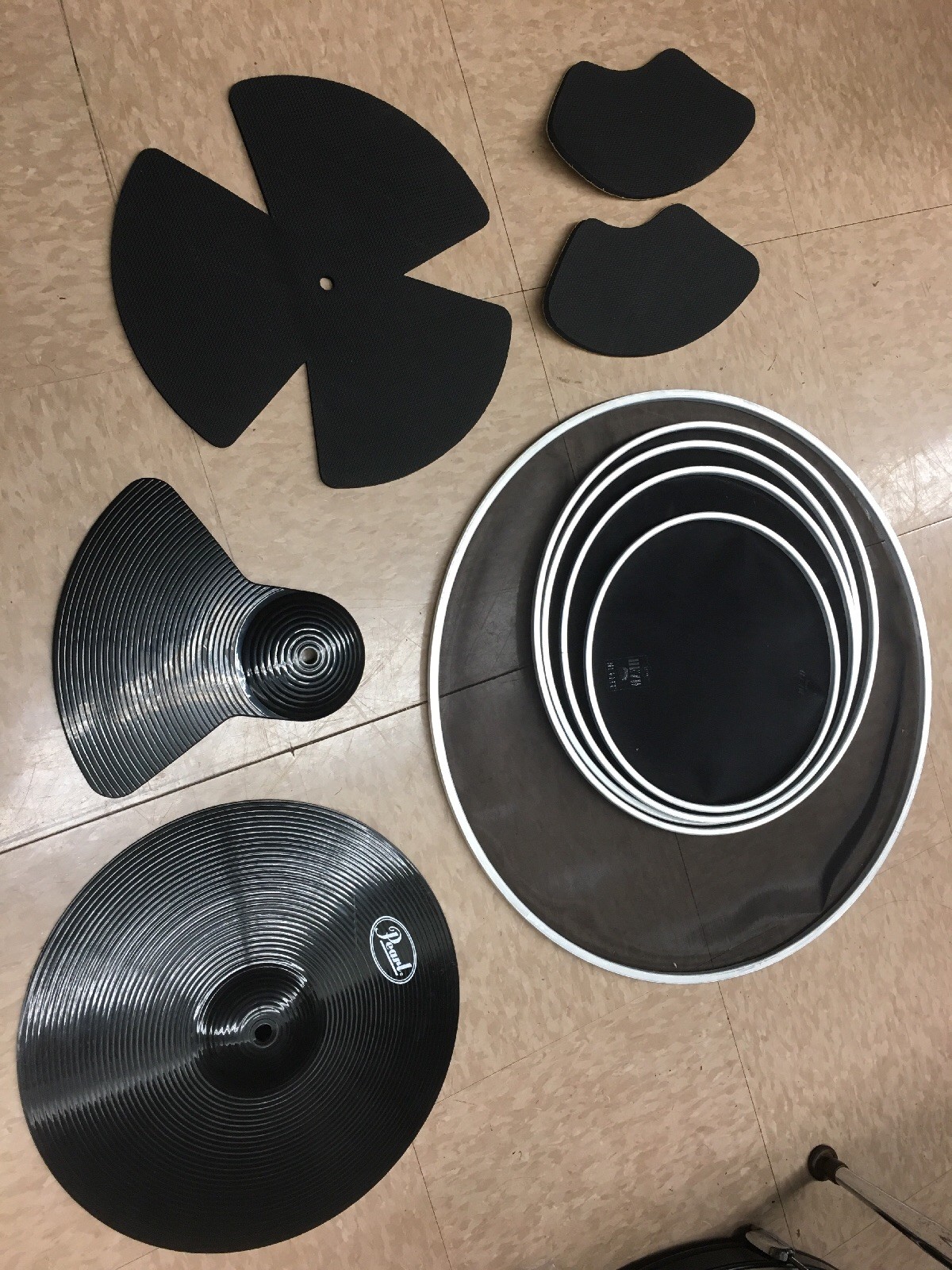 Silent Mufflers for Practice RTL-SLP for Pearl Rhythm Traveler Drum Set