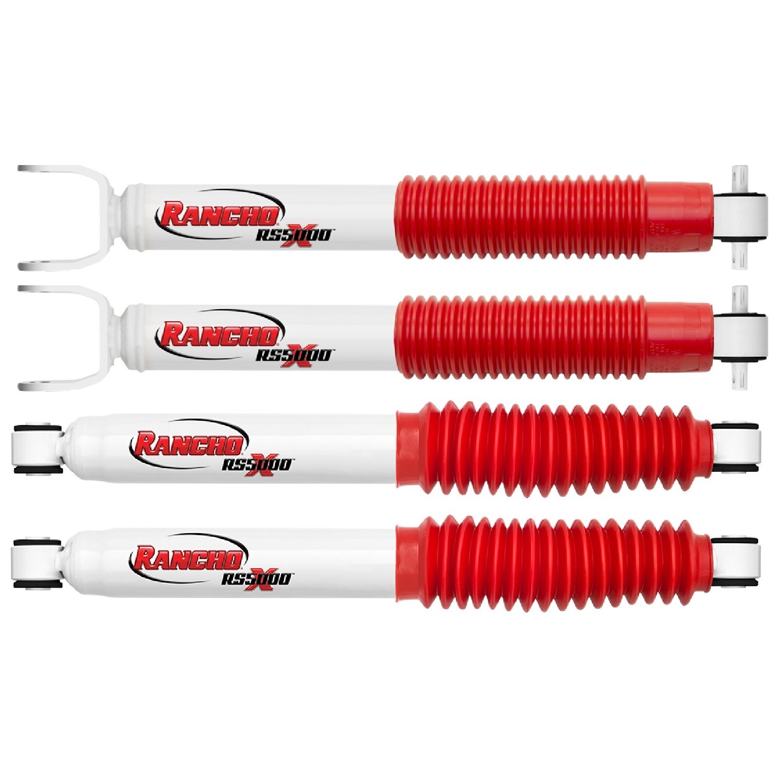 Rancho Front & Rear RS5000X Gas Shock Absorbers for Silverado Sierra 2500 3500