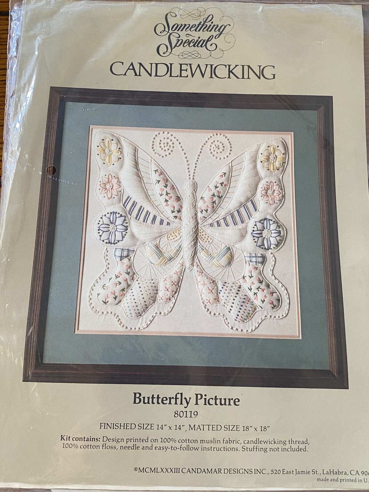 Something Special, Candlewicking.  NEW Butterfly Picture Kit #80119