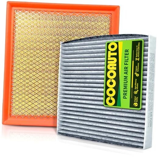 Engine & Cabin Air Filter Kit for Highlander 3.5L 2.7L Gas Only (2014-2019),