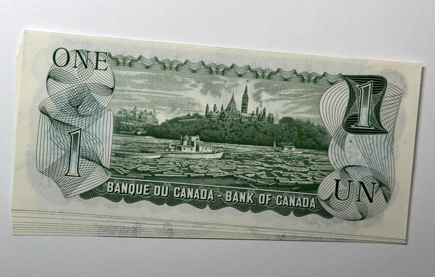 Canada 1973 $1 One Dollar Banknote Prefix BFE Consecutive UNC Uncirculated