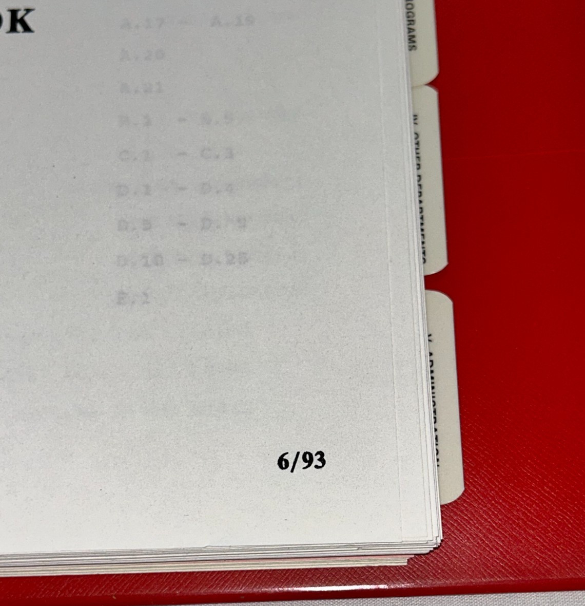 Vintage TWA Ring Binder Product Knowledge HandBook 1993
