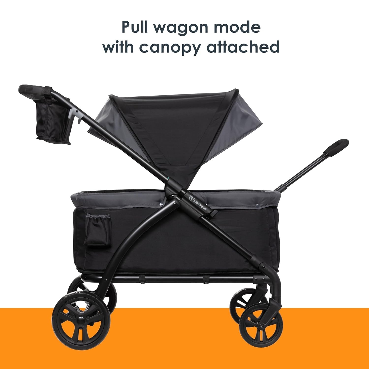 Versatile Expedition Stroller Wagon 2 Seating Options Foldable Canopy 2 Kids