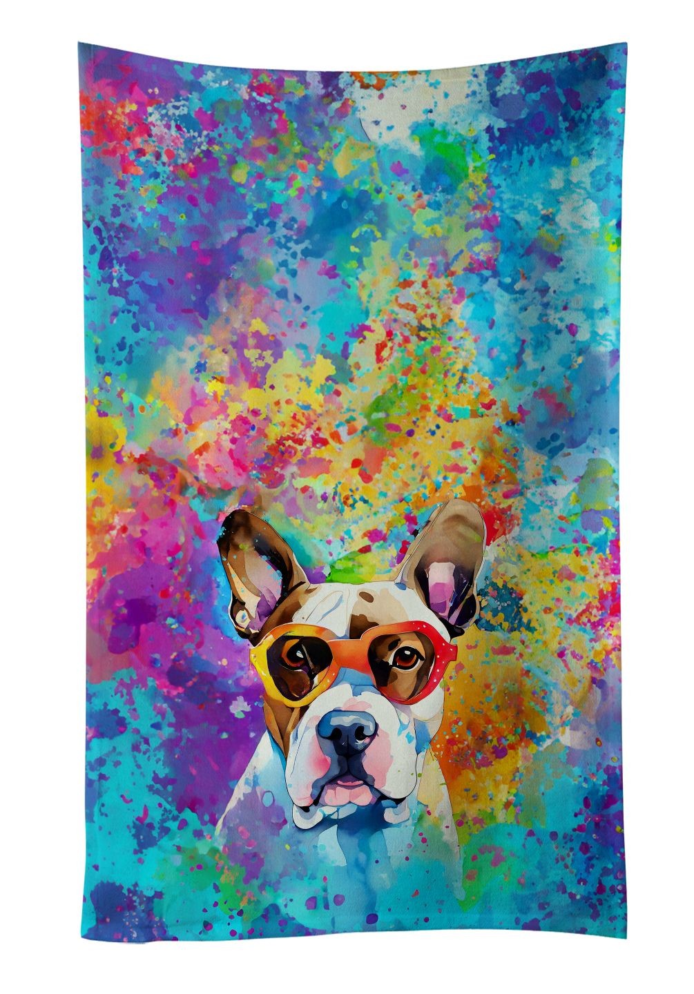 Boxer Hippie Dawg Kitchen Towel Dish Cloths Guest Hand Towel Decorative