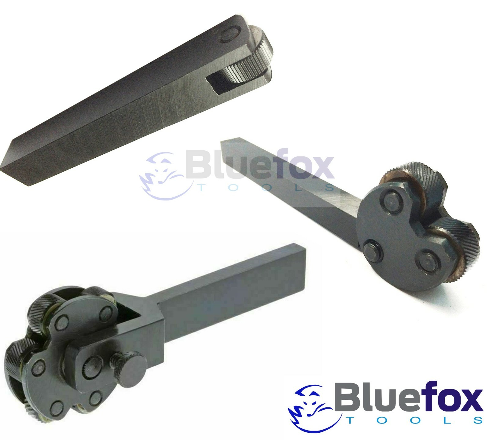 Set of 3 Knurling Tool Holders 1 Knurl 2 Knurl 6 Knurl Combo Export Quality