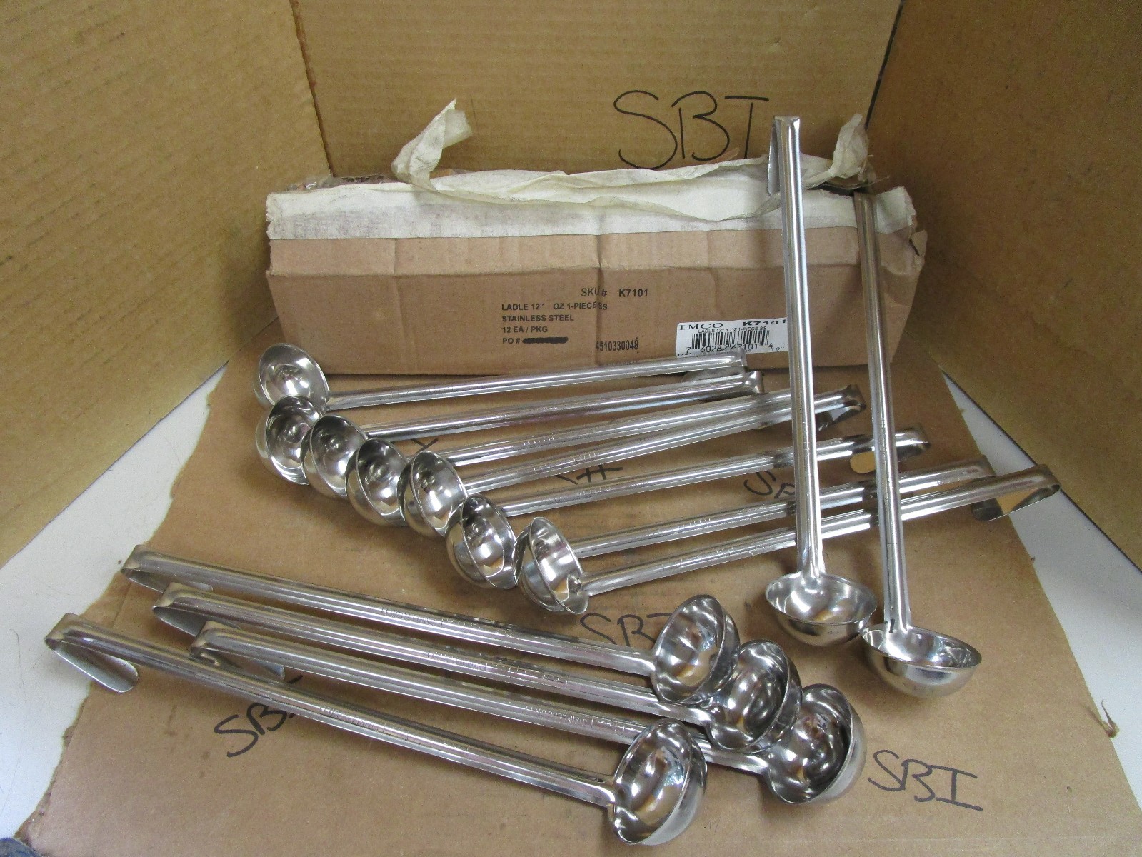 IMCO K7101 12" 1oz 1 Piece Stainless S/S Steel Ladle Lot of 12 New