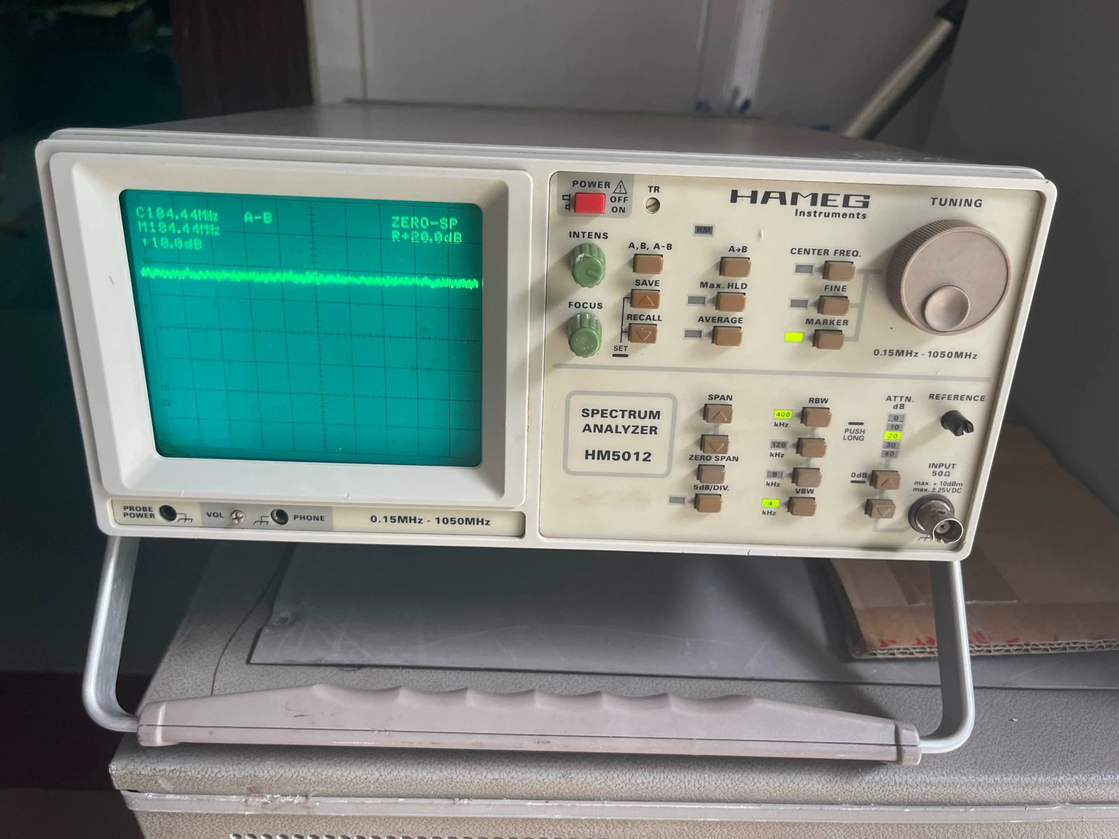 1PC HAMEG HM5012 Spectrum analyzer 0.15MHZ-1050MHZ Fast delivery