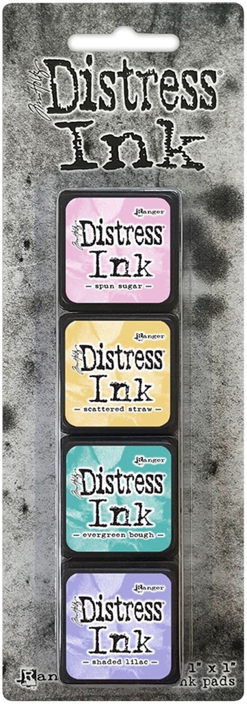 Ranger TDPK-40347 Distress Mini Ink Pads 4/Pkg-Kit 4